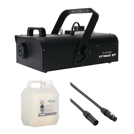 Eliminator Lighting VF1600 EP Máquina de Humo DMX 1500W con Fluido 4L y Cable 25'