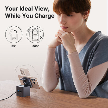 iVANKY Fusion Wireless Charger Pro 1 Cargador Inalámbrico 15W 5 Dispositivos 65W Adaptador