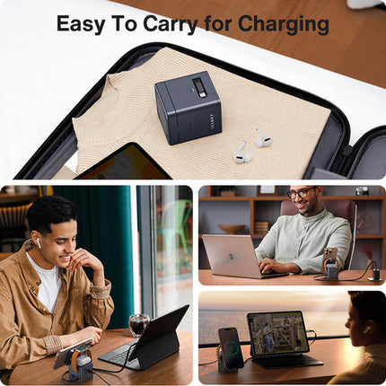 iVANKY Fusion Wireless Charger Pro 1 Cargador Inalámbrico 15W 5 Dispositivos 65W Adaptador