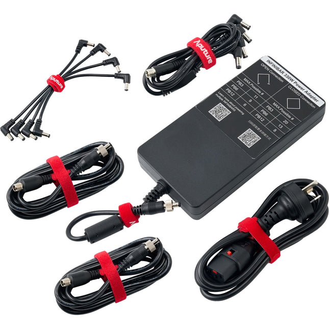 Aputure INFINIBAR Adaptador de corriente kit 24V 330W con 8 conectores