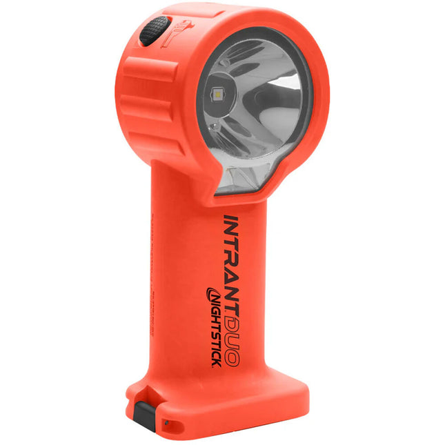 Nightstick INTRANT Duo Linterna de Ángulo Doble Luz Segura 320 Lúmenes Batería AA