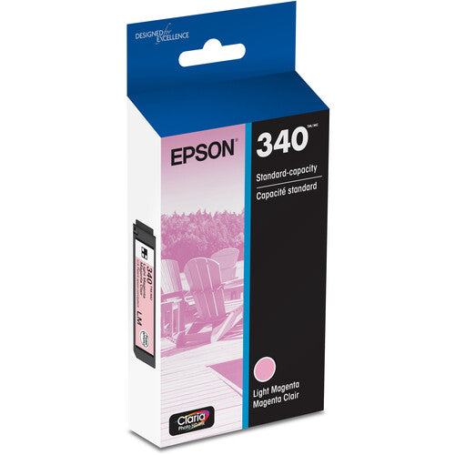 Epson 340 Light Magenta Cartucho de Tinta Claria Photo HD para Impresora Expression Photo XP-8800