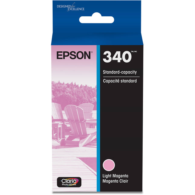 Epson 340 Light Magenta Cartucho de Tinta Claria Photo HD para Impresora Expression Photo XP-8800