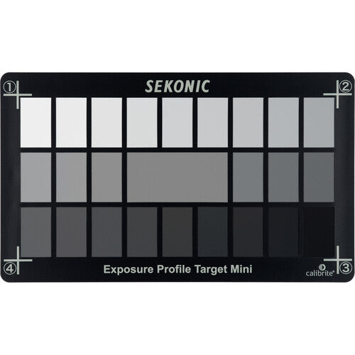 Sekonic Exposure Profile Target Mini Tarjeta Gris Doble Cara 18% Compacta