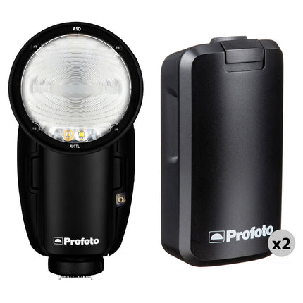 Profoto A10 AirTTL-C Kit de Luz de Estudio para Canon con 3 Baterías y Reciclaje 1 seg