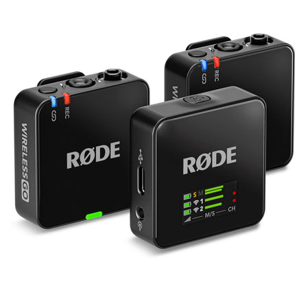 RODE Wireless GO Gen 3 Sistema Micrófono Inalámbrico Dual 7h Batería Negro