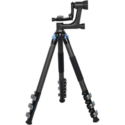 Sirui L-324F trípode de fibra de carbono para paisaje con cabezal PH-10 65.3" altura 33 lb carga máxima
