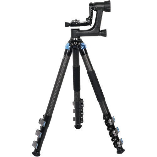 Sirui L-324F trípode de fibra de carbono para paisaje con cabezal PH-10 65.3" altura 33 lb carga máxima