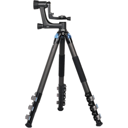 Sirui L-324F trípode de fibra de carbono para paisaje con cabezal PH-10 65.3" altura 33 lb carga máxima