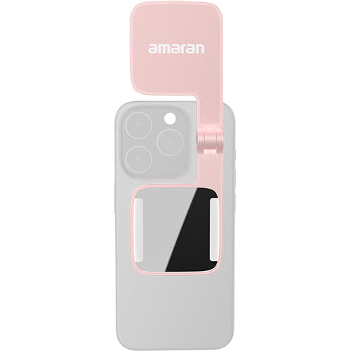 amaran Go Mini MagSafe luz LED portátil rosa 327 Lux batería integrada