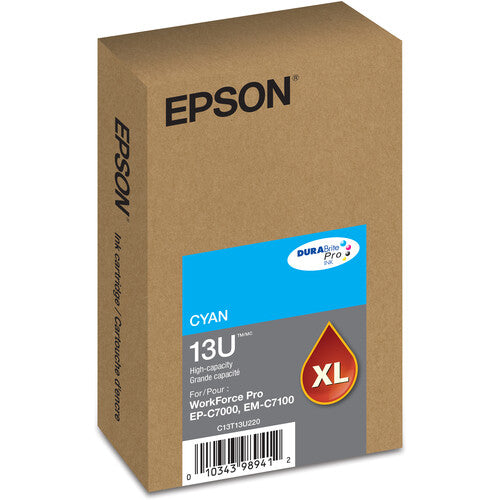 Epson T13U Cartucho de Tinta Cyan Alta Capacidad para Impresoras WorkForce Pro 4600 Páginas