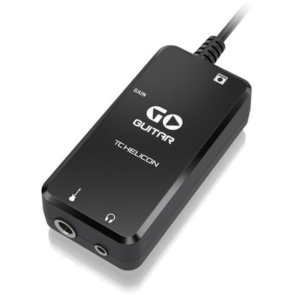 TC-Helicon GO Guitar Interfaz de Audio Portátil para Guitarra Eléctrica y Bajo con Salidas para Auriculares y Amplificador