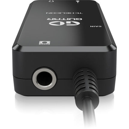 TC-Helicon GO Guitar Interfaz de Audio Portátil para Guitarra Eléctrica y Bajo con Salidas para Auriculares y Amplificador