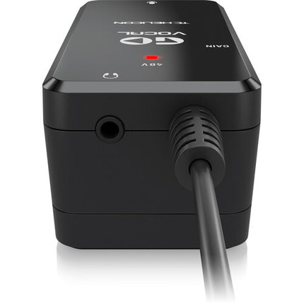 TC-Helicon Go Vocal Previo para Micrófono con Alimentación Phantom 48V y Salida para Auriculares