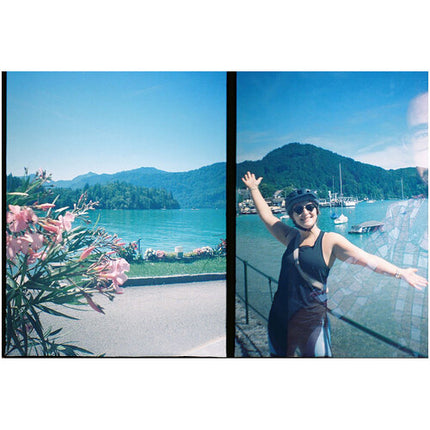 Lomography Half-Frame Lomourette Cámara Clásica 24mm f8 con Flash y Filtros