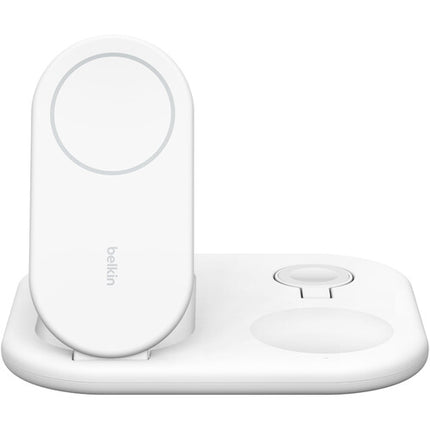 Belkin BoostCharge Cargador inalámbrico plegable 3 en 1 15W con Qi2 blanco