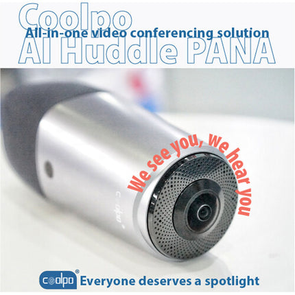 Coolpo AI Huddle PANA 360 Cámara Conferencia 4K 360° USB Adapter
