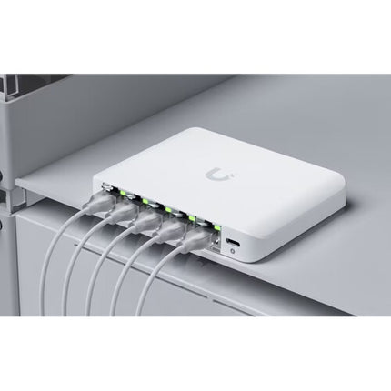 Ubiquiti Flex Mini 2.5G Switch de Red Gestionado 5 Puertos PoE USB-C