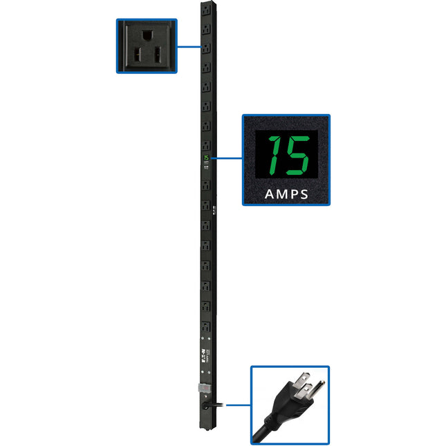 Tripp Lite PDU 1.4kW 16 Tomas NEMA 5-15R Medidor Local 120V