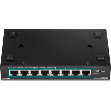 TRENDnet EdgeSmart TPE-TG82ES Switch de Red Gestionado 8 Puertos Gigabit PoE+ 68.6W 16Gb/s