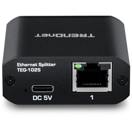 TRENDnet Splitter Ethernet Gigabit 2 Puertos 4 Gb/s con Cable USB-C