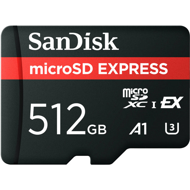 SanDisk 512GB microSD Express tarjeta de memoria 880MBs lectura 650MBs escritura