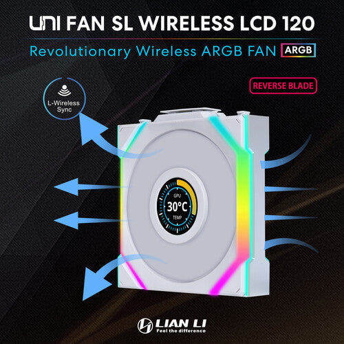 Lian Li 120mm UNI FAN SL Ventilador PC ARGB LCD 1900 rpm 51.45 CFM