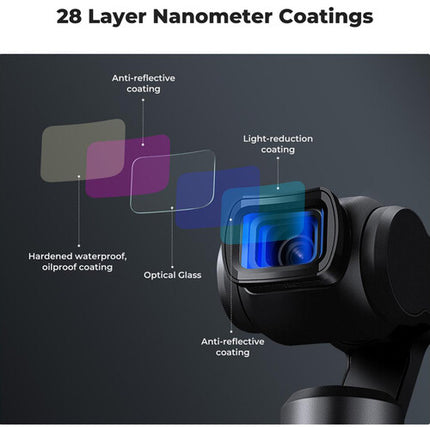 K&F Concept lente anamórfico 1.2x con recubrimiento azul para DJI Osmo Pocket 3 aumento 20% vista horizontal vidrio óptico AGC