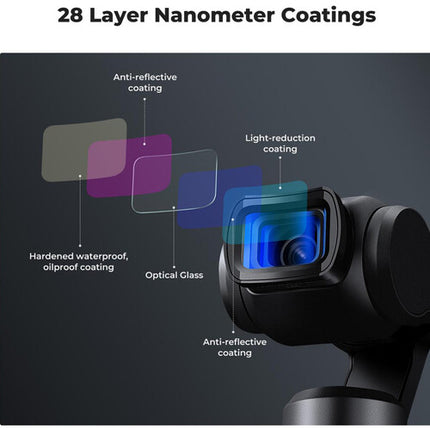 K&F Concept lente anamórfico 1.2x con recubrimiento azul para DJI Osmo Pocket 3 aumento 20% vista horizontal vidrio óptico AGC