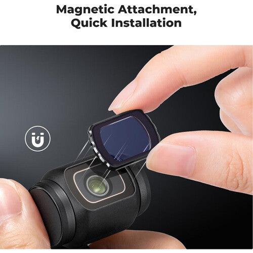 K&F Concept Filtro de Luz Natural Transparente para DJI Osmo Pocket 3 28 Capas Nano Recubrimiento Vidrio Óptico AGC Magnético