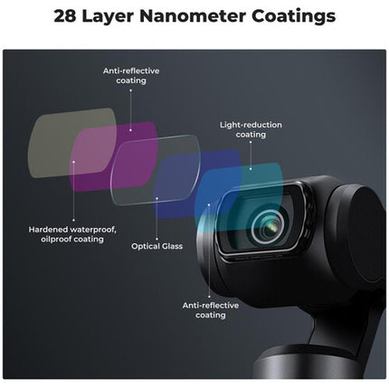 K&F Concept Set de 16 Filtros ND y CPL para DJI Osmo Pocket 3 0.9-3.0 Densidad Óptica