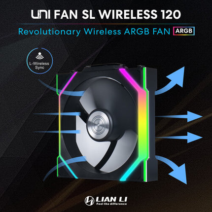 Lian Li 120mm UNI FAN SL Ventilador ARGB Negro 3-Pack 2000 rpm 64 CFM