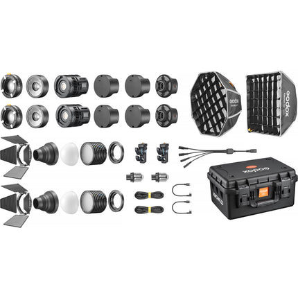 Godox KNOWLED MS60Bi Luz LED Bicolor Kit 2 Luces 17400 Lux 2800-6500K