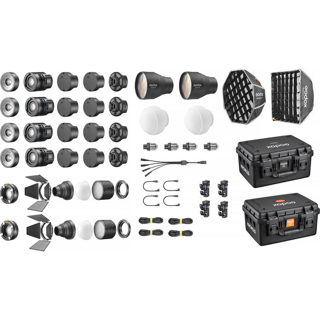 Godox KNOWLED MS60R Luz LED RGB Kit 4 Luces 1800-10000K 11000 Lux