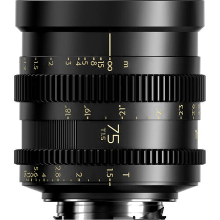 Thypoch Simera-C 75mm T1.5 Objetivo Cine Full Frame Apertura T1.5-T16