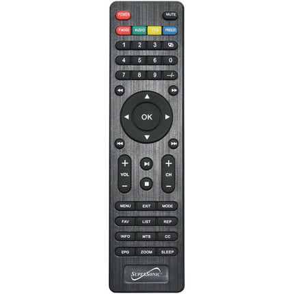 Supersonic SC-2812 Televisor LED portátil 12 HD 1280x800 con radio FM y batería recargable