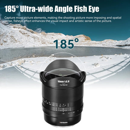 7Artisans 10mm f2.8 Mark II Lente Fisheye para Nikon Z Full Frame