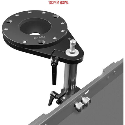SHAPE Kit de Cuenco 100mm para Carro de Cámara con Poste Plateado 32" y Placa de Montaje