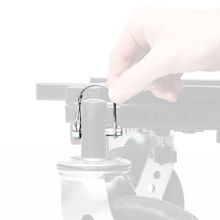 Lava Cart Quick Release Kit para RocknRoller R12 R18 con cierre sin herramientas y pasadores de seguridad