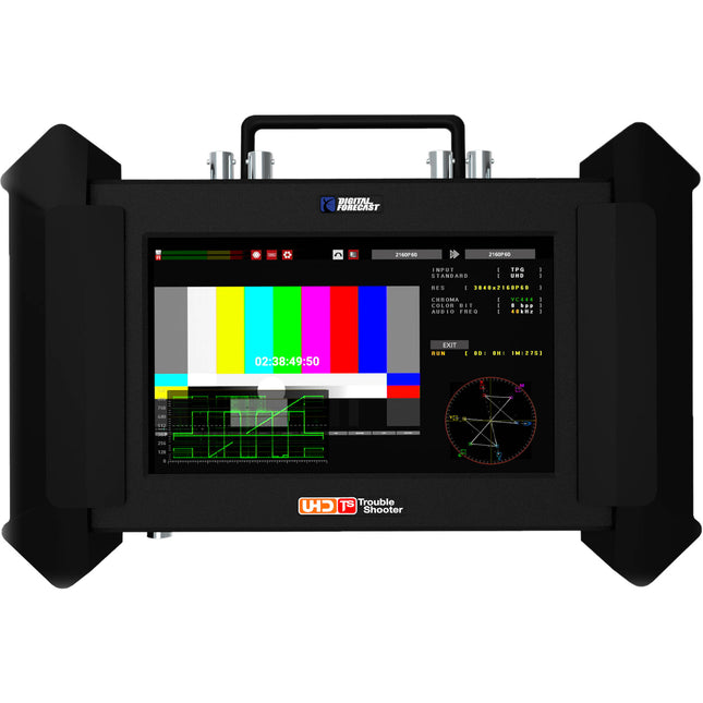 DIGITAL FORECAST UHD X_TS Convertidor 12G-SDI HDMI 2.0 Optico con Pantalla Táctil 7" y Generador de Patrones