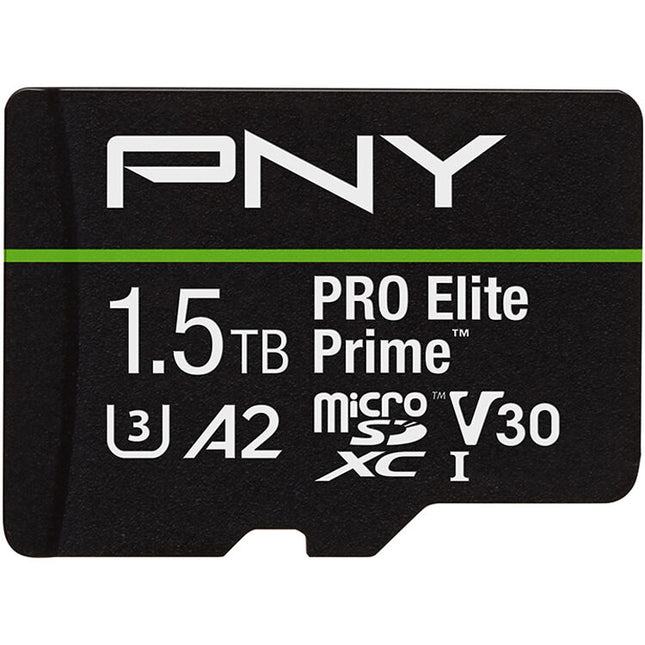 PNY 1.5TB PRO Elite Prime microSDXC Tarjeta Memoria 200MBs Velocidad Lectura Adaptador SD