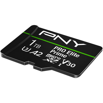 PNY 1TB PRO Elite Prime microSDXC tarjeta memoria 200MBs lectura 150MBs escritura con adaptador SD