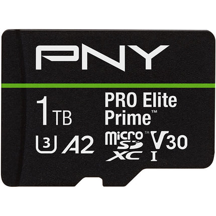 PNY 1TB PRO Elite Prime microSDXC tarjeta memoria 200MBs lectura 150MBs escritura con adaptador SD