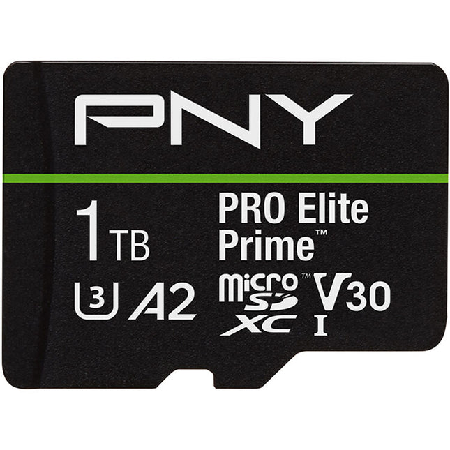 PNY 1TB PRO Elite Prime microSDXC tarjeta memoria 200MBs lectura 150MBs escritura con adaptador SD