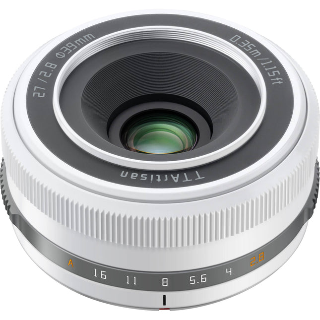 TTArtisan 27mm f/2.8 Objetivo para Fujifilm X Montura APS-C 13.8" Enfoque Mínimo Polar Blanco