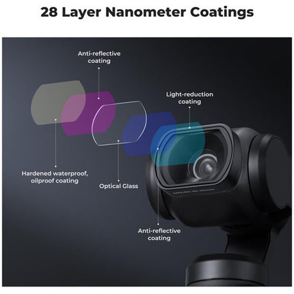 K&F Concept Lente Macro 10x para DJI Pocket 3 con Protector de Pantalla