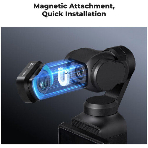 K&F Concept Nano-X Kit de Filtros ND y Lentes Magnéticos para DJI Osmo Pocket 3 con Filtros ND 128 y Lente Anamórfico 1.2x