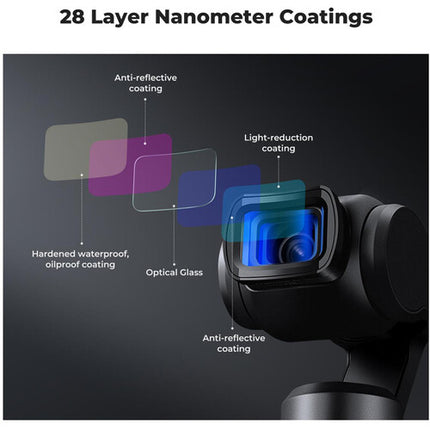 K&F Concept Nano-X Kit de Filtros ND y Lentes Magnéticos para DJI Osmo Pocket 3 con Filtros ND 128 y Lente Anamórfico 1.2x