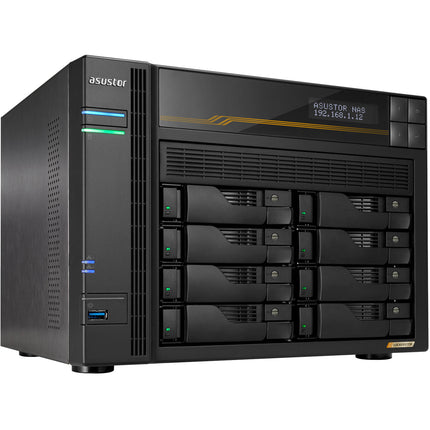 Asustor Lockerstor 8 Gen3 NAS 8 Bahías 16GB DDR5 2.3GHz Ryzen Quad-Core