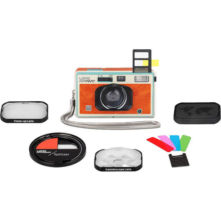 Lomography LomoApparat Cámara de 35mm con lente gran angular 21mm f10 y filtro de efectos